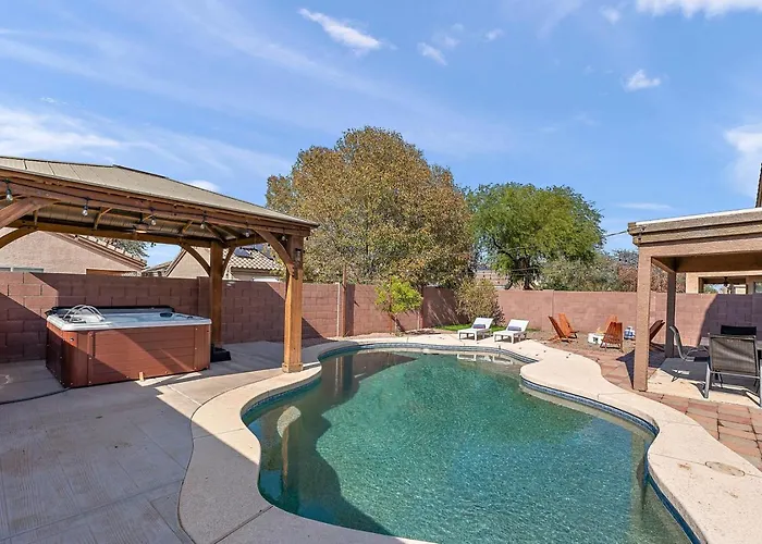 Float Fun Retreat Pool Hot Tub Fire Pit Foosball Pool Table Casa Grande